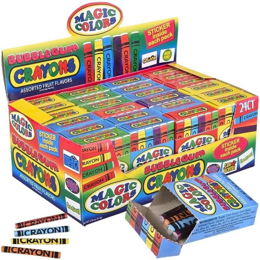 Crayons Bubble Gum 24 Ct