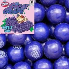 Concord Dubble Bubble Grape Gumballs 5.30 Pound Bag 1 Inch Bag Bulk