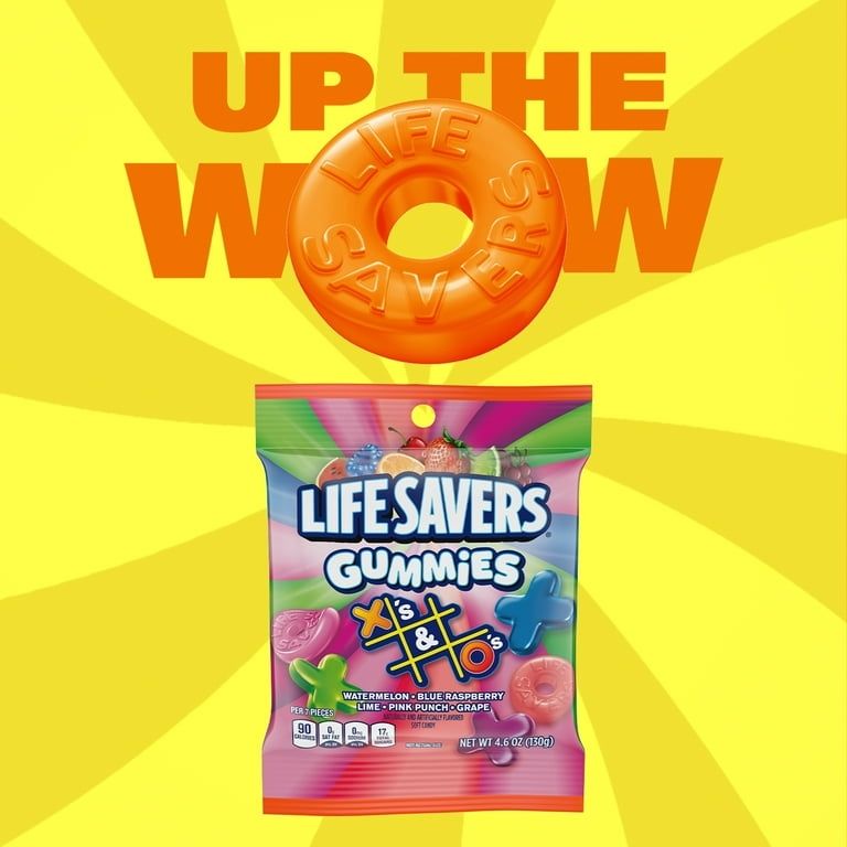 Lifesavers Gummies XO  X & O Peg Bag 4.6 oz 12 ct