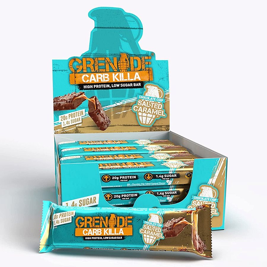 Grenade UK Protein Bar Chocolate Chip Salted Caramel 2.12oz 12ct