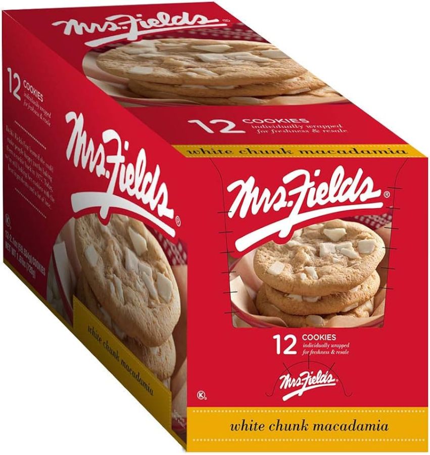 Ms Fields 12 Ct 2.1 Oz White Chunk Macadamia Tray