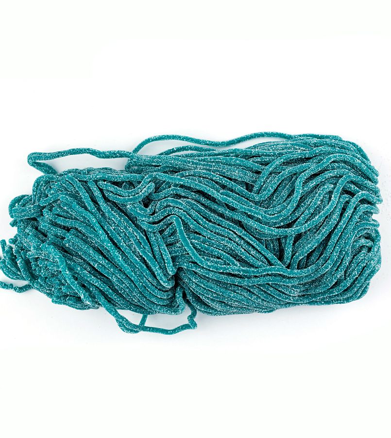 Gustaf's Sour Blue Raspberry Licorice Laces 2 Pound bag