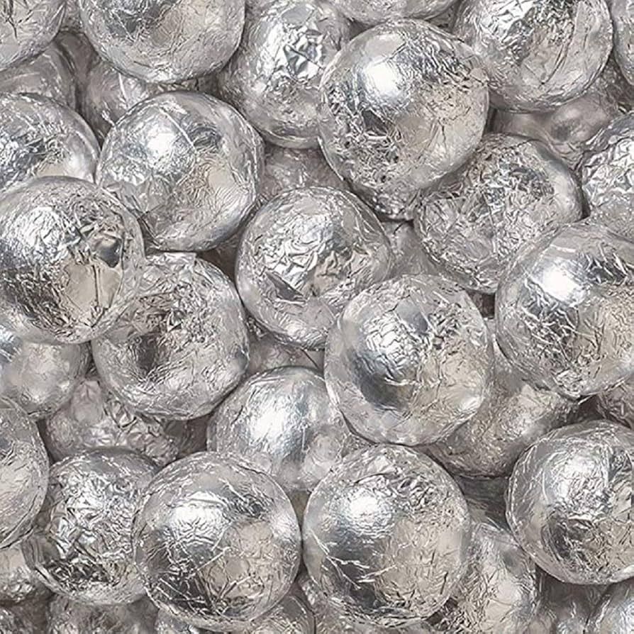 Splash Milk Balls 24 Oz Silver Wrapped Milk Chocolate
