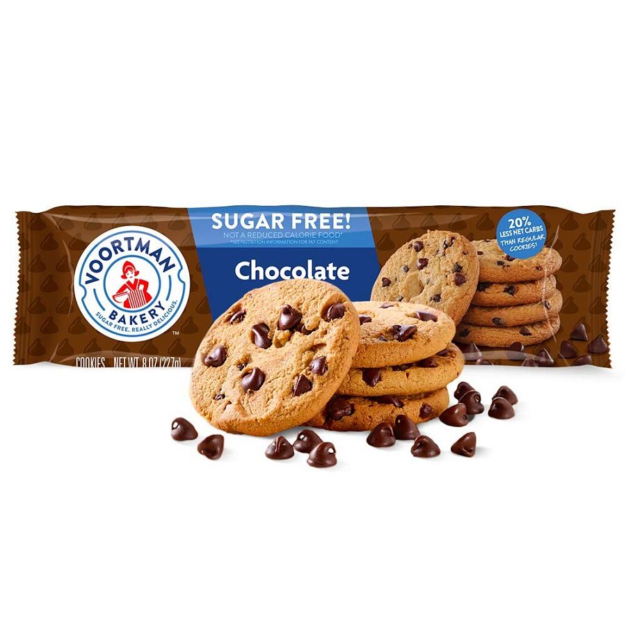 Voortman Sugar Free Chocolate Chip Cookies  8 oz 6 Pack