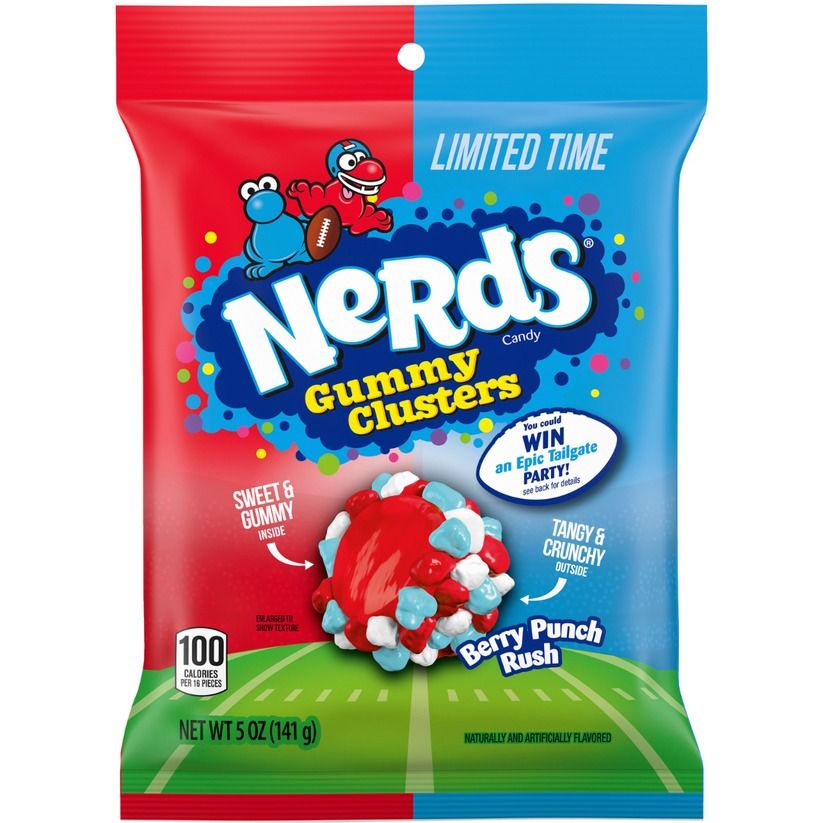 Nerds Gummy Clusters Berry Punch 5 oz Peg Bag