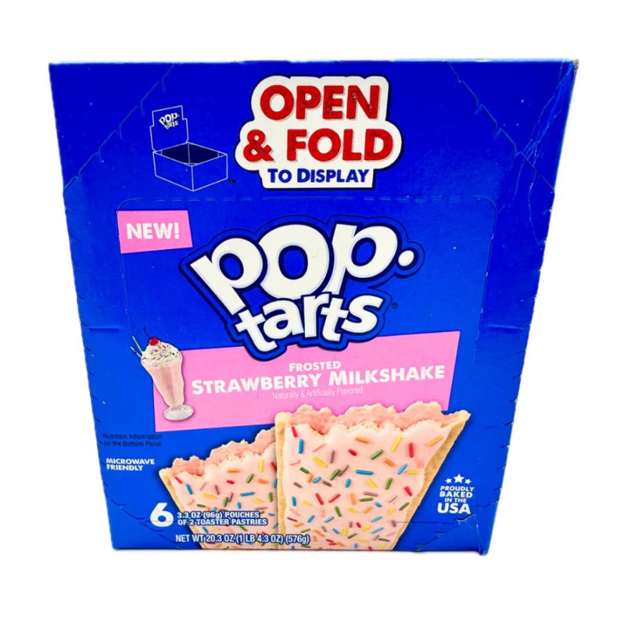 Pop Tarts Frosted Strawberry Milkshake 6 Ct 3.3 Oz
