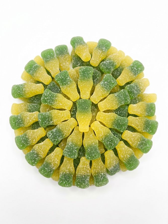 Gummy Rush Fizzy Lime Green Bottle Gummy Candy 2.7 lb
