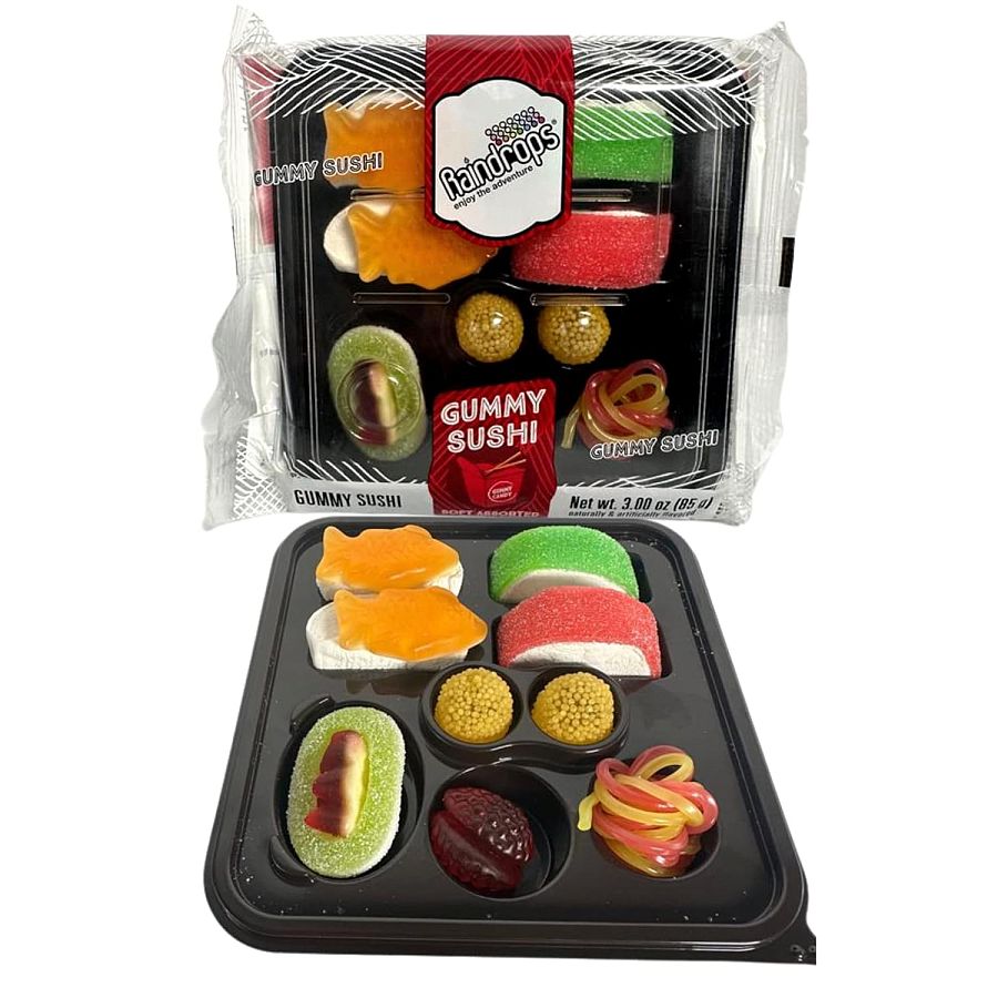 Raindrops Mini Sushi Gummy Tray 3 oz