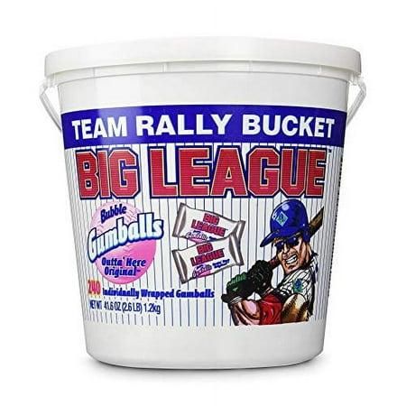 Big League Team Rally Bucket Gumballs 3.2 Lbs - 240 Count