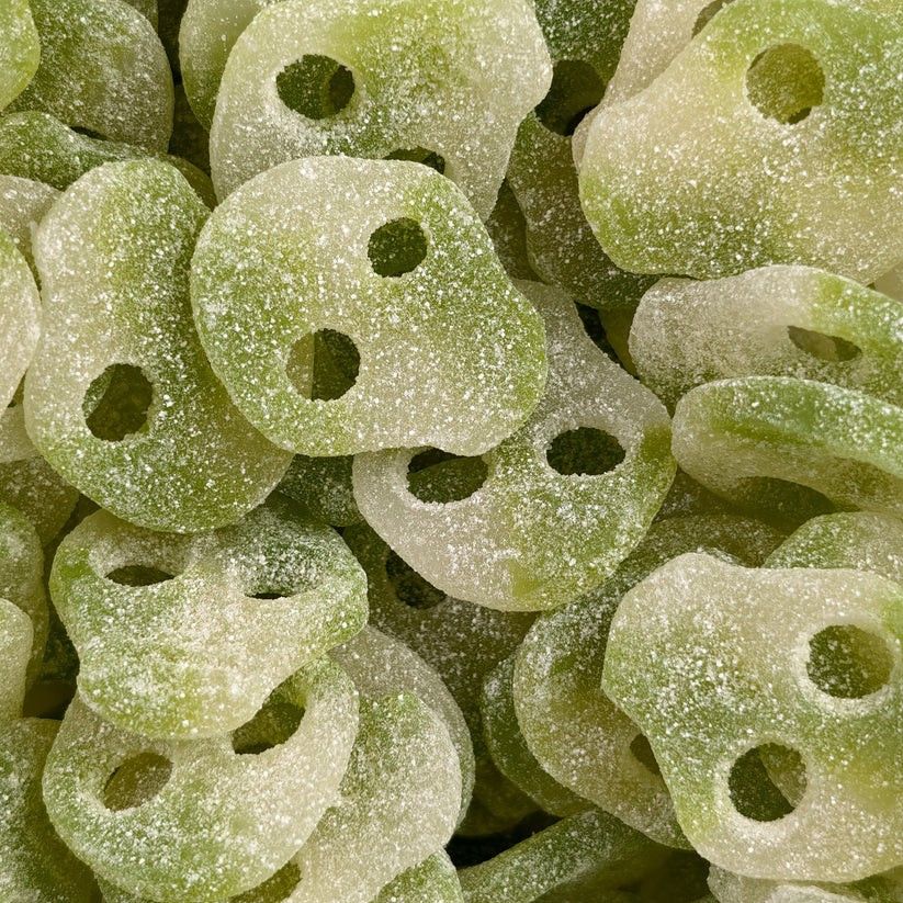 Candy People Swedish Sour Apple Gummy Skulls 4.4 lb