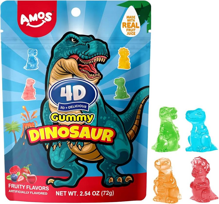 Amos Peeler Dinosaur 12 Ct 6 Oz