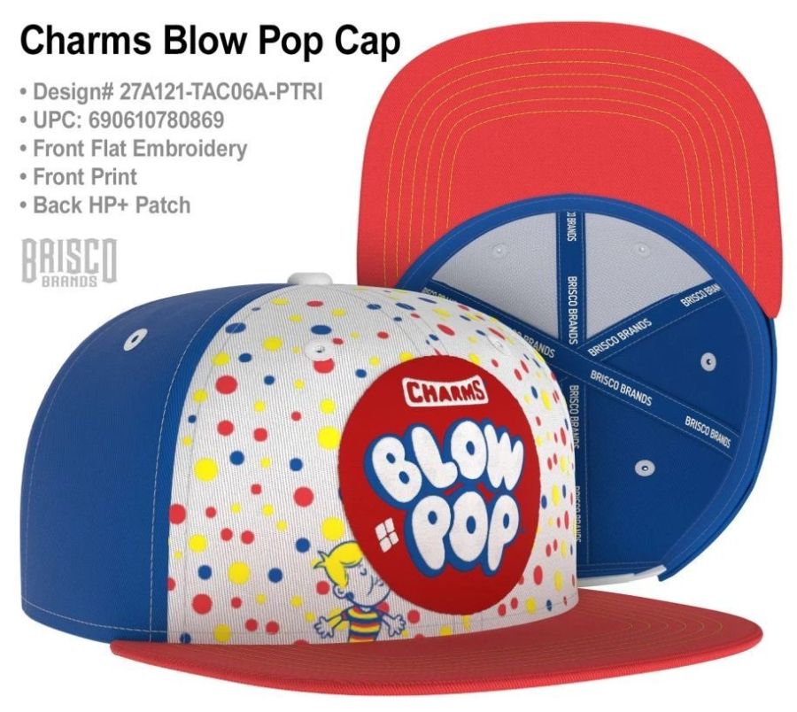 Charms Blow Pop Snapback Candy Hat One Size