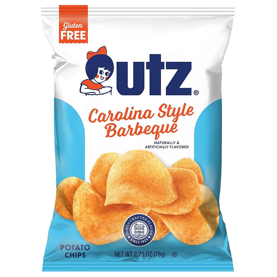 Utz Carolina Barbeque Potato Chips 2.75 oz 14 ct