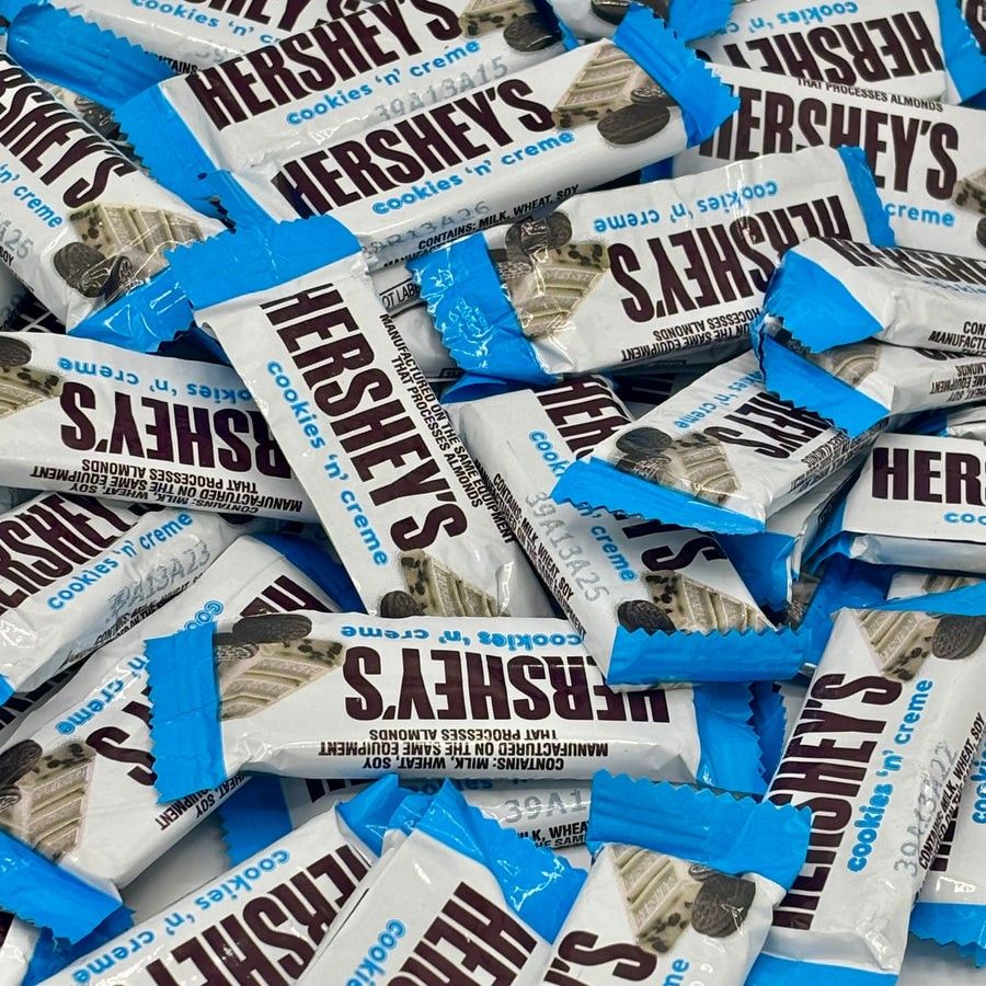 Hershey Cookies N Creme Snack Size Candy Chocolate Bar 5lb
