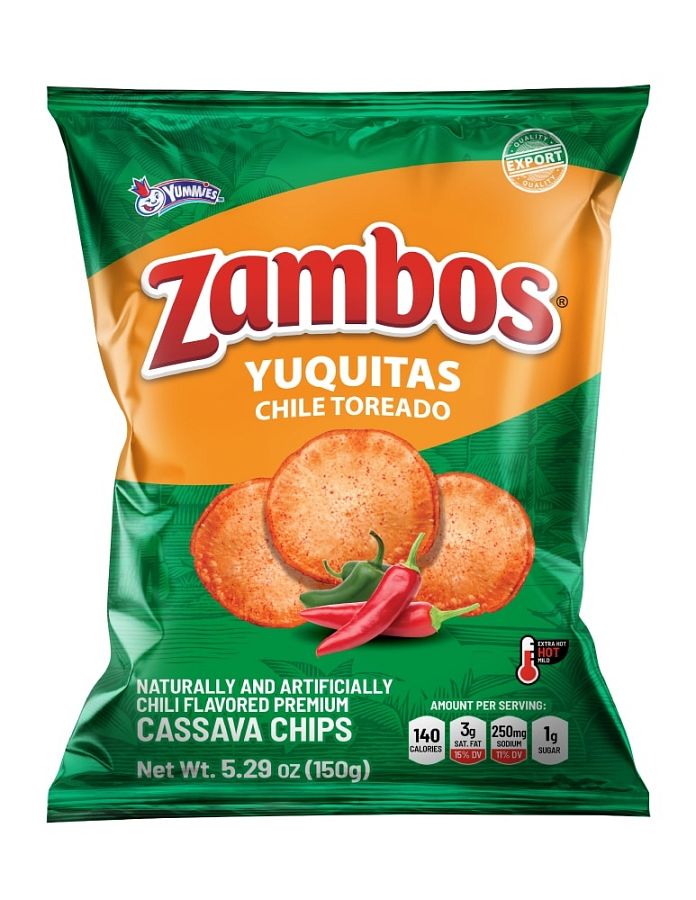 Yummies Zambos Cassava Chips Chile 5.3 oz 24 ct IMPORT