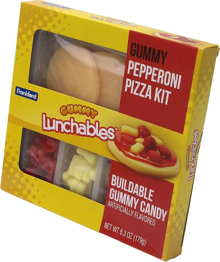 Lunchables 6.3 Oz Gummy Pepperoni Pizza Kit Gummy Food Tray