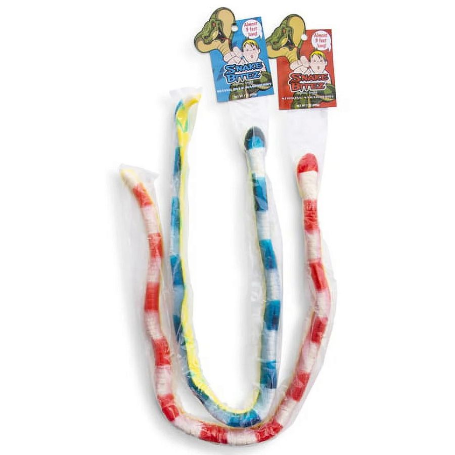 Snake Bitez Individually Wrapped 3 foot Gummy Snake Peg