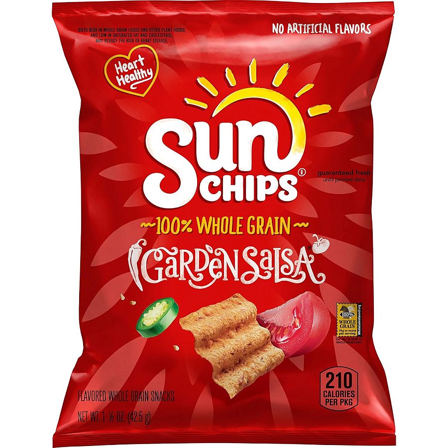 Lays SunChips Garden Salsa Multigrain Chips 1.5 oz 64 ct LSS