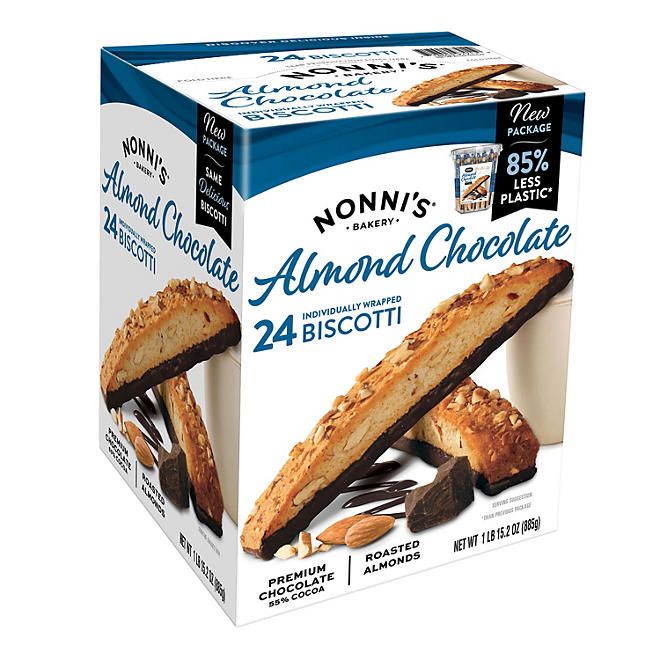 Nonni's Biscotti Wrapped 25 ct Almond Chocolate Changemaker