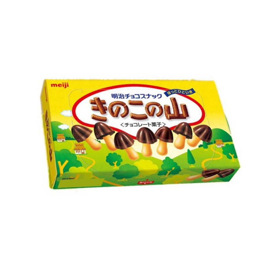 Meiji Japan Kinoko no Yama Chocorooms Cookies 66g 10ct Tray