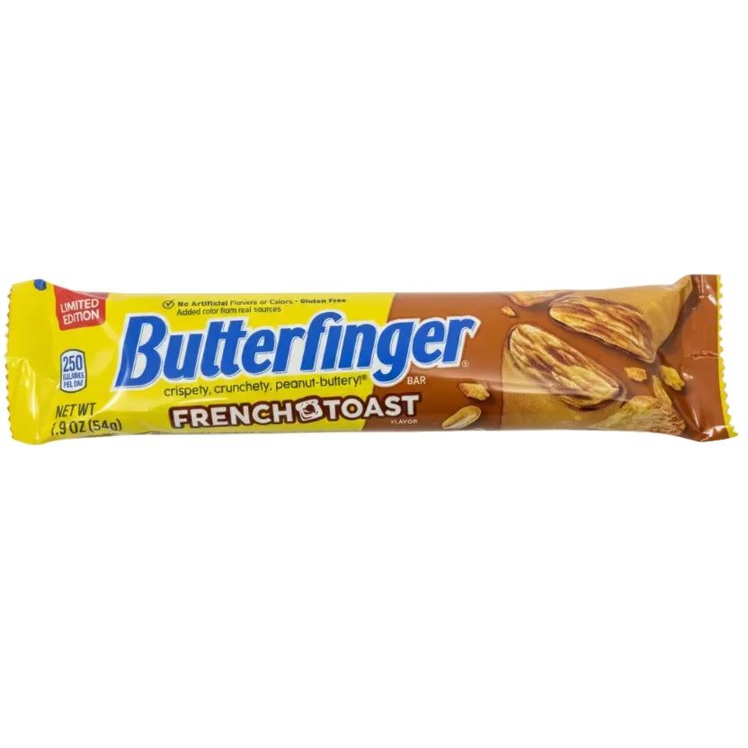 Butterfinger French Toast Peanut Butter Candy Bar 1.9 oz 18ct