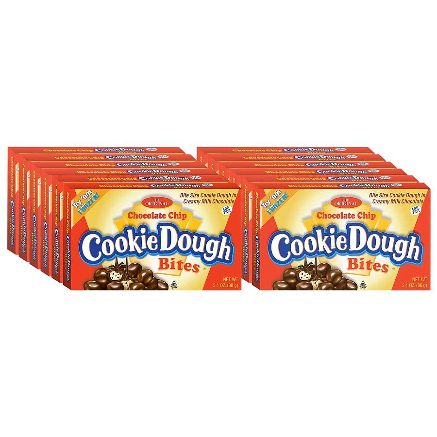 Cookie Dough Bites Chocolate Chip 3.1 ounce 12 count theater box
