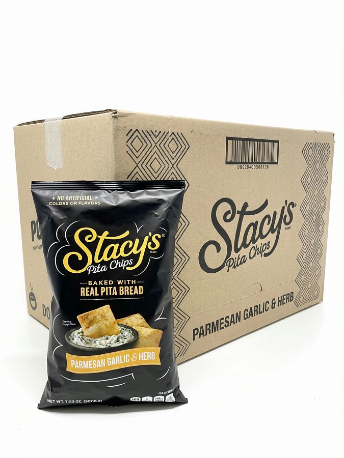 Stacy's Pita Chips Parmesan Garlic & Herb  7.3oz 12ct
