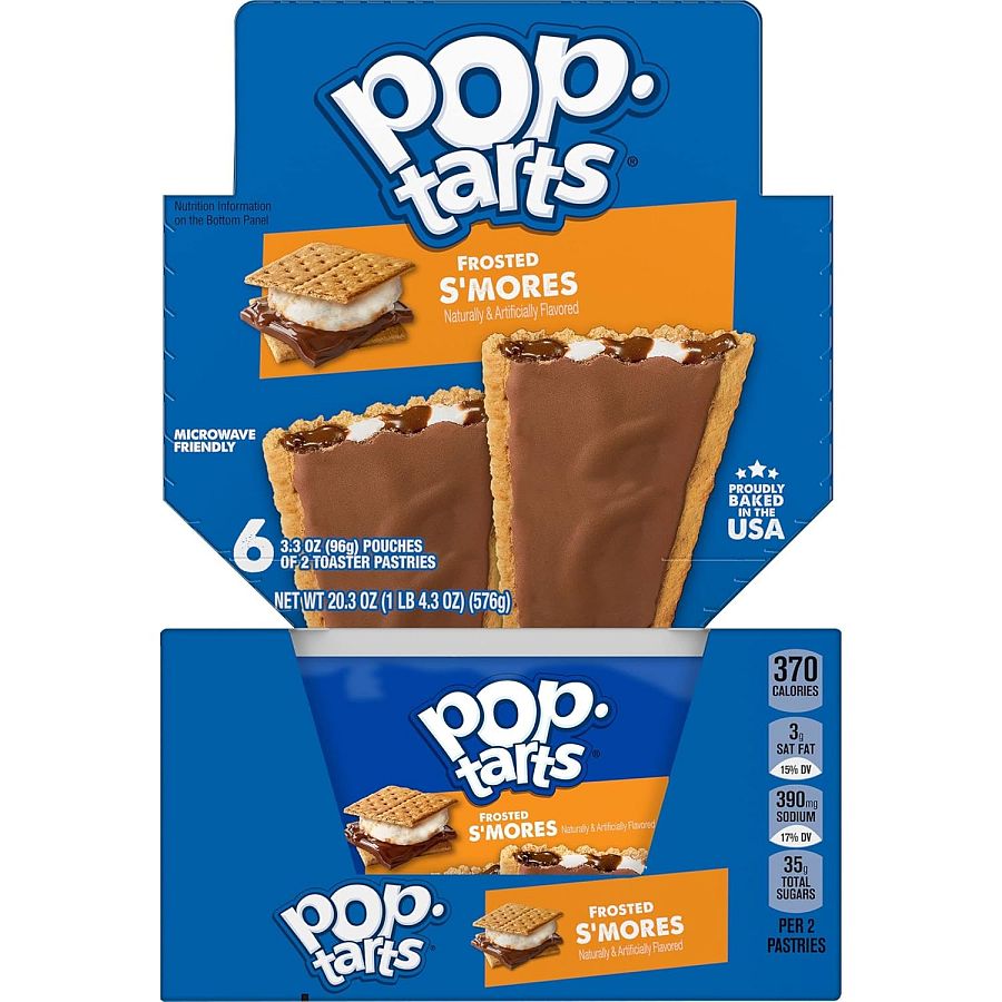 Pop Tarts Frosted S'mores SS Box 6 Ct 3.3 Oz