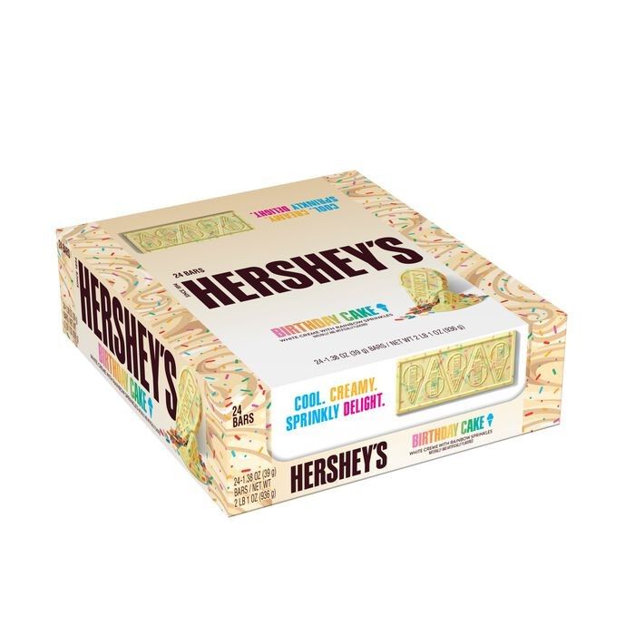 HERSHEY'S Birthday Cake Ice Cream Chocolate  1.38oz 24ct