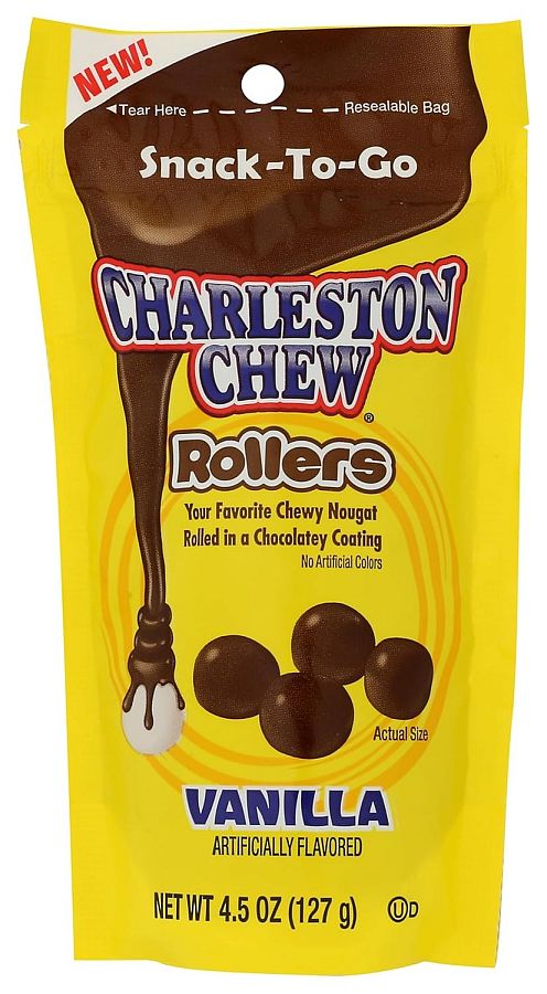 Charleston Chew Rollers Chocolate Nougat Vanilla 4.5oz 12ct