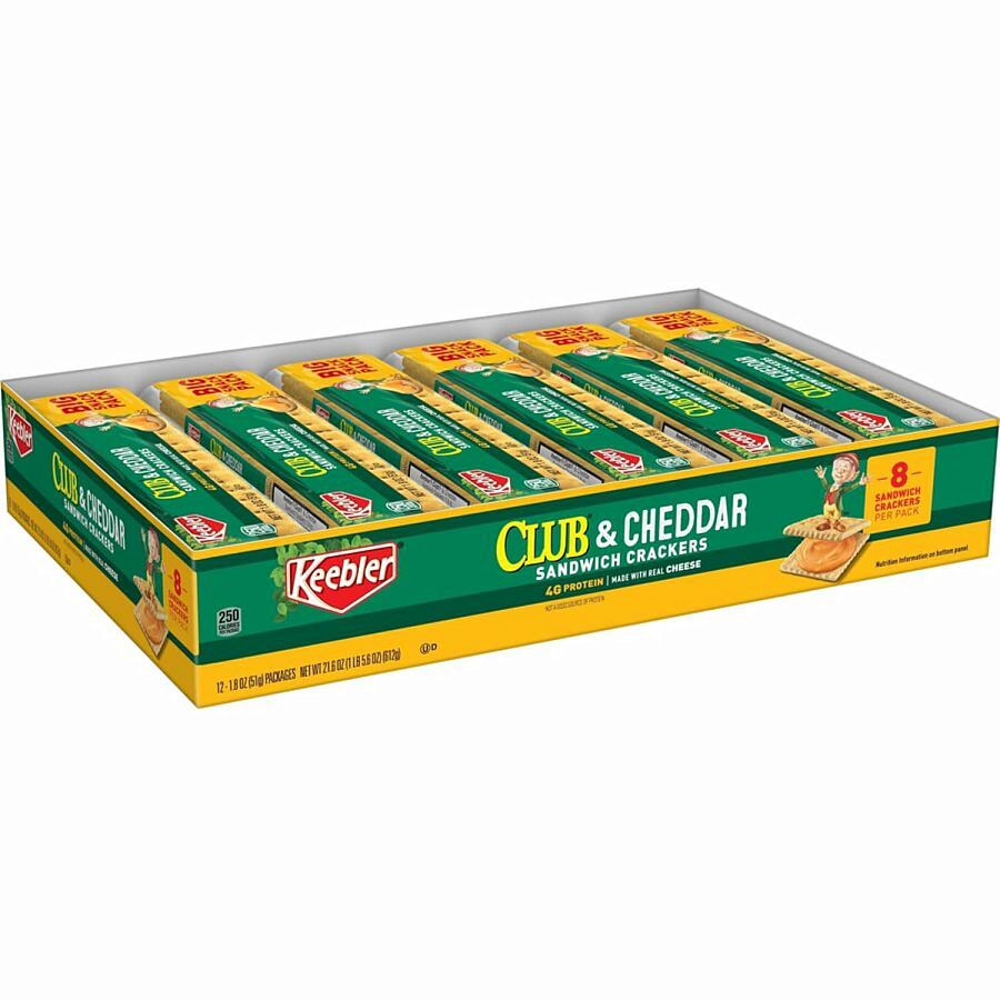 Keebler Club & Cheddar Sandwich Cracker 12 ct