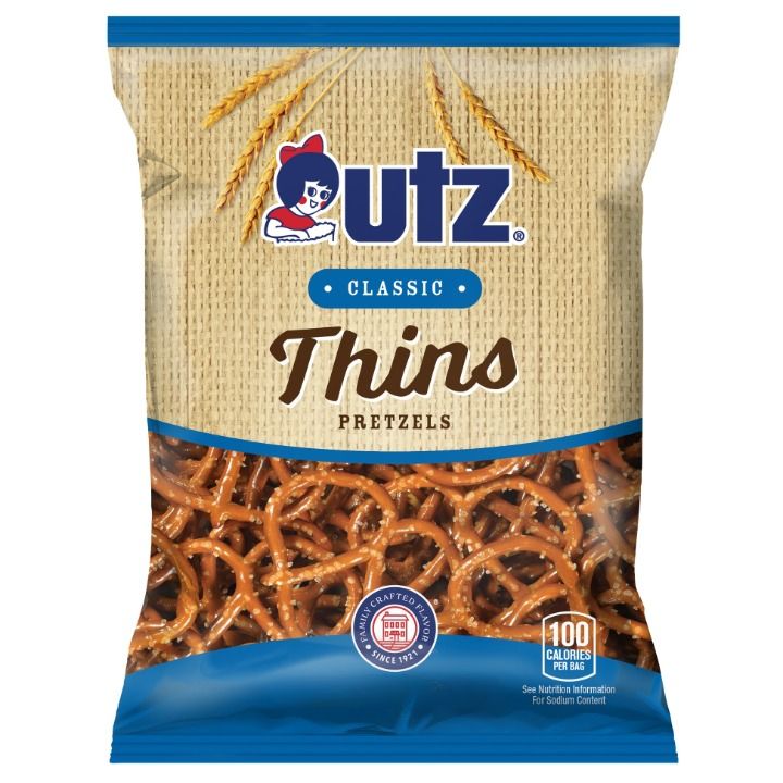Utz Classic Thin Pretzels 3.875 oz 14 ct