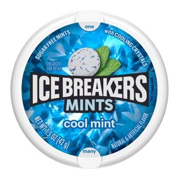Ice Breakers Mints Cool Mint Canister 1.5oz 8 pack