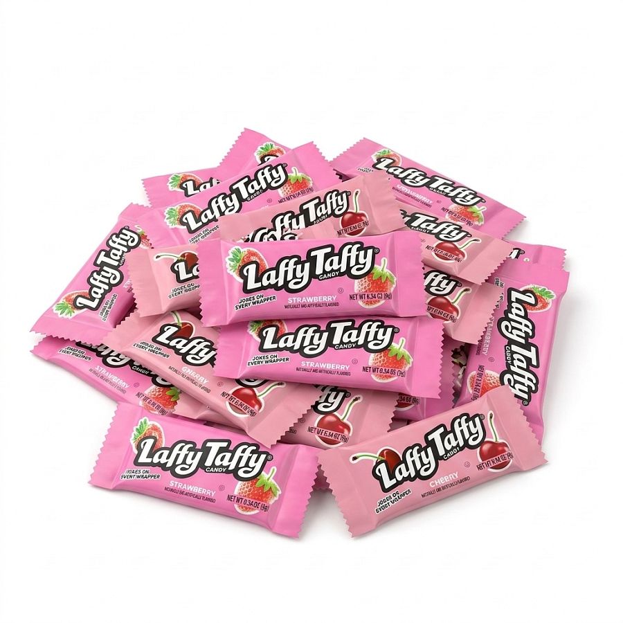 Laffy Taffy Mini Bar All Red Cherry & Strawberry Chewy Candy  3.75 lb