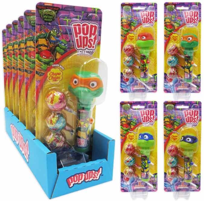 Flix Chupa Chup Teenage Mutant Ninja Turtle Pop Ups Lollipop 6 ct