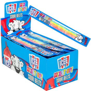 Icee Wrapped Sour Belts 125 count