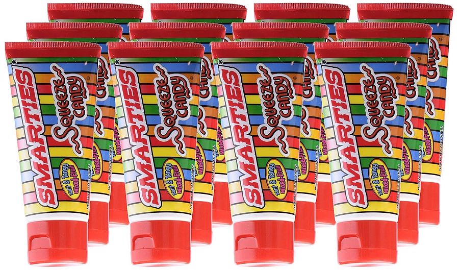 Smarties Squeeze 12 Ct 2.26 Oz Candy Tubes Tray