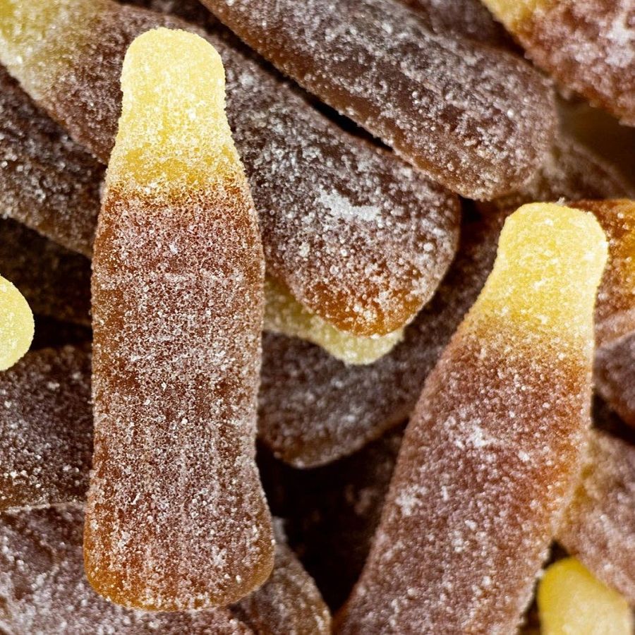 Jellioo Swedish Large SOUR Cola Bottle Gummies 2.2 lb