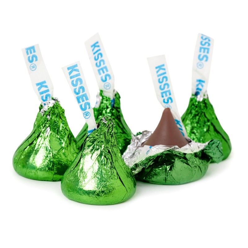 Hershey Kisses  Chocolate Green Bulk 3.75 lb