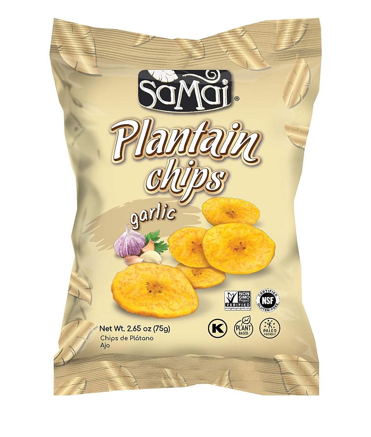SAMAI Plantain Chips Naturally Sweet 2.65oz 15 ct Case