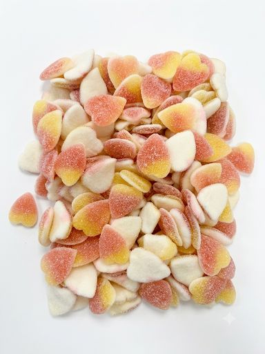 Jellioo Sweden Sour Peach Heart Gummy Candy 2.2 lb