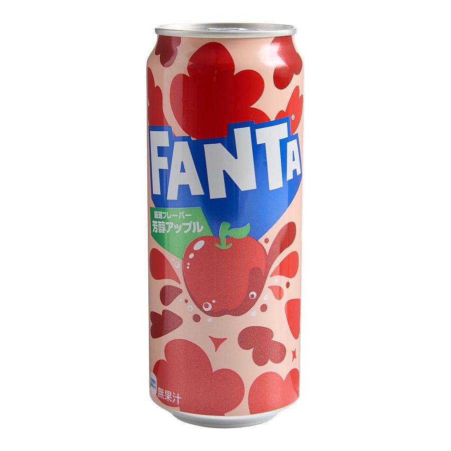 Fanta Japan Import Apple Soda Drink Can 500 ml 6 Pack