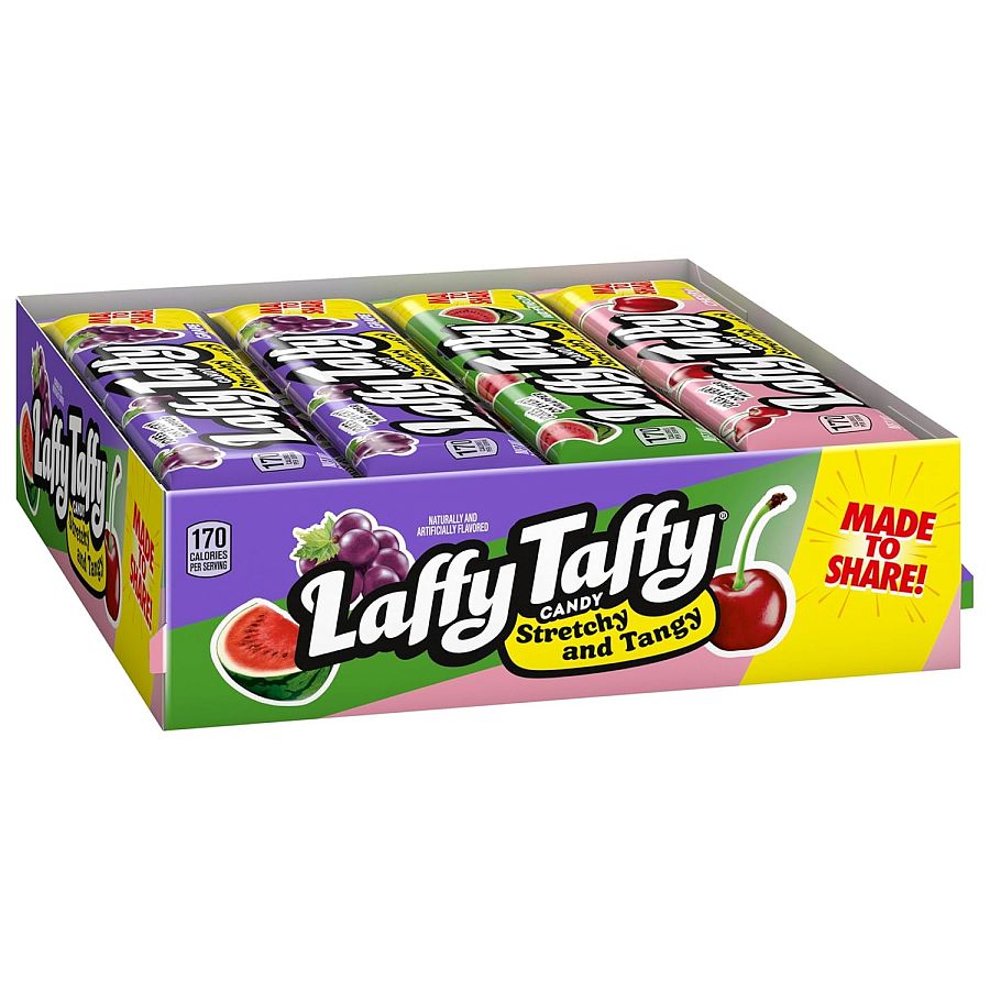 Laffy Taffy Cherry Watermelon Grape Variety 1.5 oz Bar 24 ct