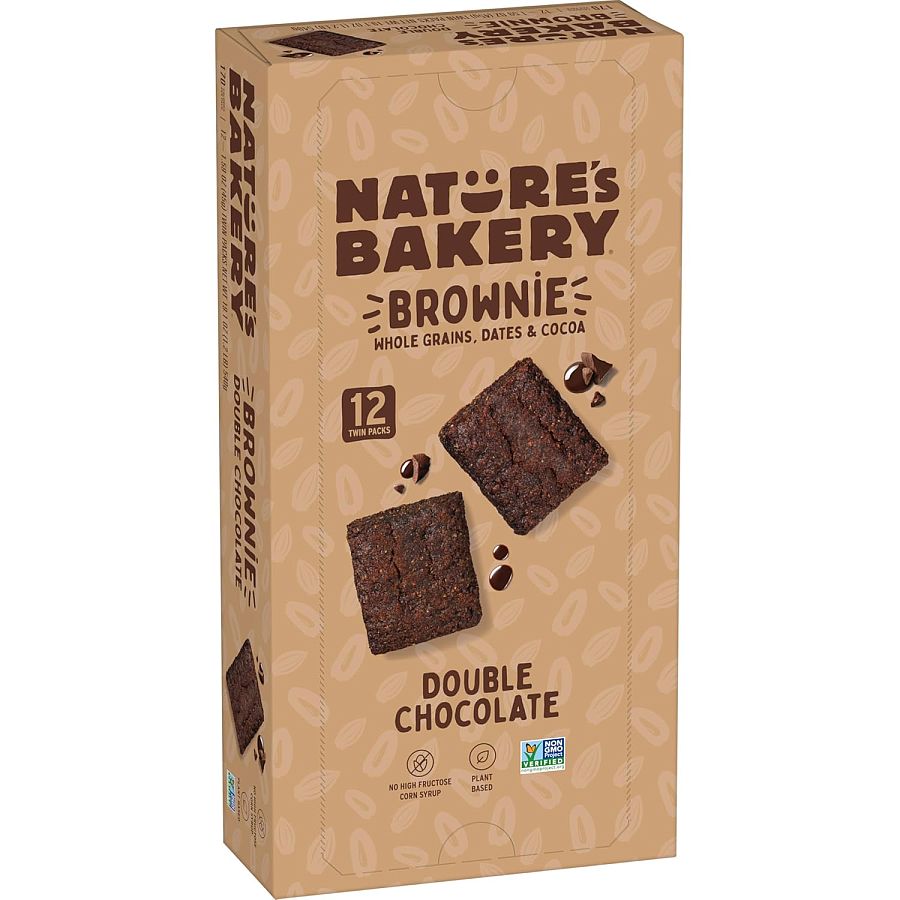 Nature's Bakery Double Chocolate Brownie Bars 2oz 12 ct