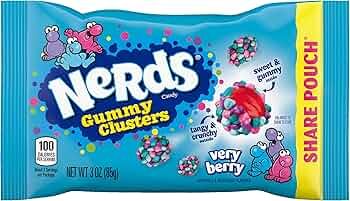 Nerds Gummy Clusters 3 Oz Peg Bag Very Berry