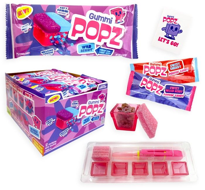 Gummi Popz Wild Berry Gummy Popping Candy Kits 1.8oz 12ct