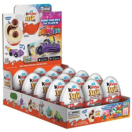 Kinder Joy Eggs 15 Ct 0.7 Oz Cream Chocolatey Wafers With Toy Inside