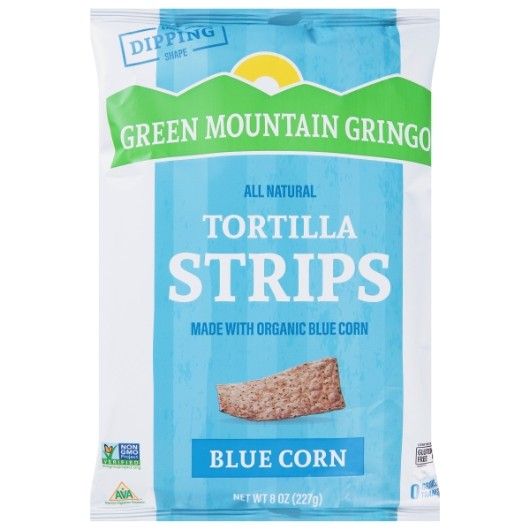 Green Mountain Gringo BLUE Tortilla Strips  8oz 12ct