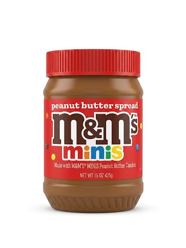 M&M Mini Peanut Butter Spread Candy Pieces 15 oz