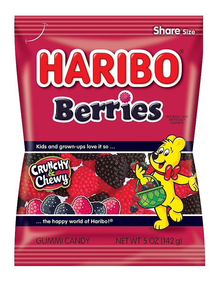 Haribo 5 Oz Berries Peg Bag